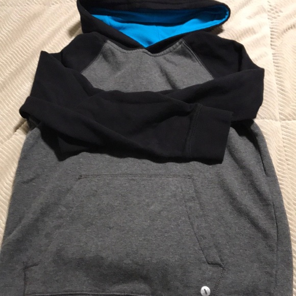 Boys gray black hoodie Xersion L 10/12 - Picture 1 of 5